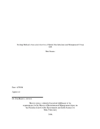 Anas Platyrhynchos ) Habitat Site Selection and Management Using GIS
