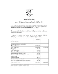 June 12 Special Session, Public Act No. 12-1