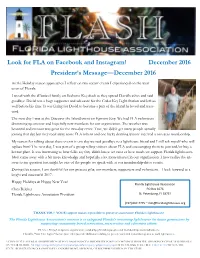 Look for FLA on Facebook and Instagram! December 2016