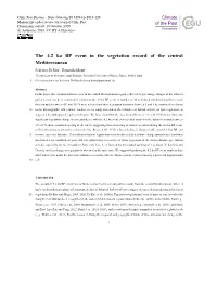 The 4.2 Ka BP Event in the Vegetation Record of the Central Mediterranean