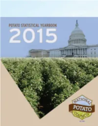 2015 Potato Statistical Yearbook · July 2015 1 Get Involved!