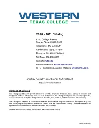 2020-2021 Course Catalog