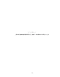 Annotated Species List of the Dead Horse Mountains