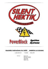 Assembly Instructions for GUZZI Induktive on Dynamo