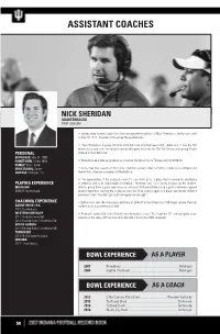Assistant Coaches