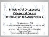 Cytogenetics Lecture 1