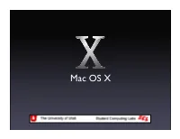 Mac OS X Mac OS X Part 1