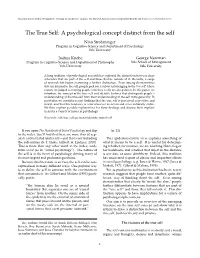 The True Self: a Psychological Concept Distinct from the Self