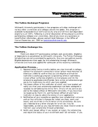 Tuition Exchange Programs