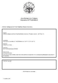 Artificial Intelligence for Small Satellites Mission Autonomy.Pdf