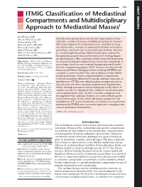 ITMIG Classification of Mediastinal Compartments and Multidisciplinary