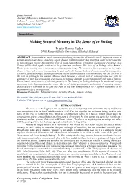 Making Sense of Memory in the Sense of an Ending