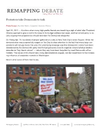 Protesters Take Democrats to Task.Pdf