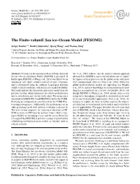 The Finite-Volume Sea Ice–Ocean Model (FESOM2)