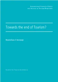 Towards the End of Tourism?