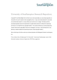 University of Southampton Research Repository