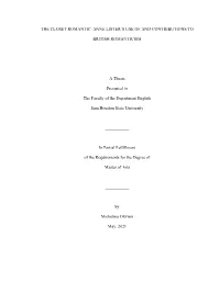 Anne Lister's Use of and Contributions to British Romanticism