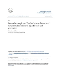 Bimetallic Complexes