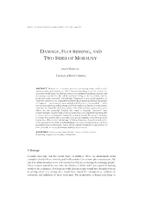 Damage, Flourishing, and Two Sides of Morality