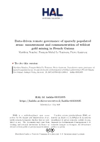 Data-Driven Remote Governance of Sparsely Populated Areas