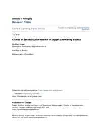 Kinetics of Decarburization Reaction in Oxygen Steelmaking Process