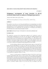 Preliminary Investigation of Stock Structure of B-C-B Bowhead Whales Based on Analyses of Biological Parameters