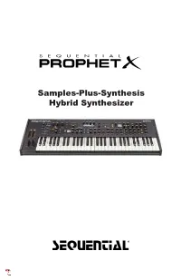 SEQUENTIAL PROPHET Samples Plus Synthesis Hybrid Synthesizer