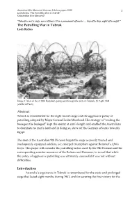 The Patrolling War in Tobruk Abstract Introduction