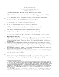 I. Why Basil Offers This Advice [Who Is the Audience and What Is the Stated Intent?]