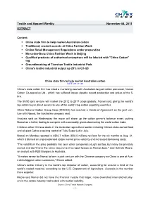 Textile and Apparel Weekly November 04, 2011 EXTRACT