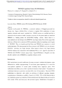 TRIM28 Regulates Kaiso Sumoylation Filonova G.1, Lobanova Y.1 Kaplun D1,2, Zhenilo S*1,2