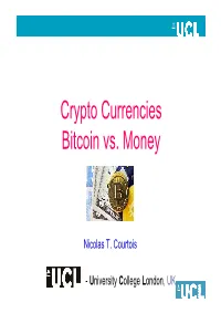 1. Bitcoin and Money