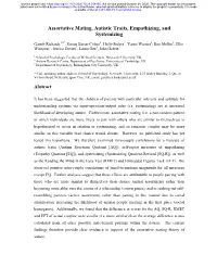 Assortative Mating, Autistic Traits, Empathizing, and Systemizing