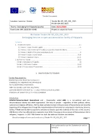 Bid Folder Tender №: GR IOA 001 2021 Desludging Services in Open Accommodation Facility of Filippiada