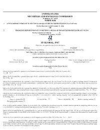 J2 GLOBAL, INC. (Exact Name of Registrant As Specified in Its Charter) Delaware 47-1053457 (State Or Other Jurisdiction of Incorporation Or Organization) (I.R.S