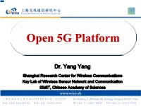 Open 5G Platform