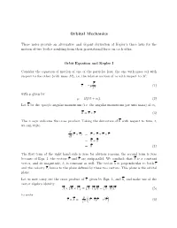 Orbital Mechanics