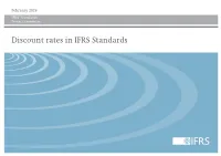Project Summary | Discount Rates in IFRS Standards | February 2019 at a Glance