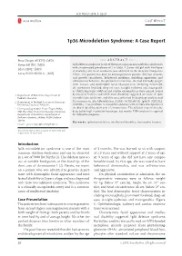 1P36 Microdeletion Syndrome: a Case Report