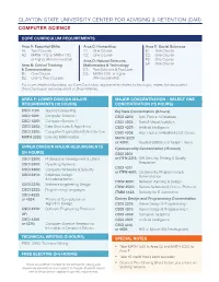 Curriculum Sheet Computer Science (PDF)