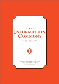 Information Commons - a Public Policy Report - by Nancy Kranich