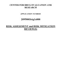 Risk Assessment and Risk Mitigation Review(S)