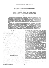 The Origin of Sector Twinning in Harmotome Mzunrro Axrzuxr