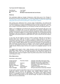 Tony Weeks Submission Date: 2 Oct 2011 Re: Session 5: Environmental and Social Taxes