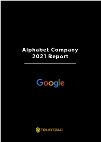 Alphabet Company 2021 Report