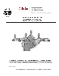 Backflow Prevention & Cross-Connection Control Manual