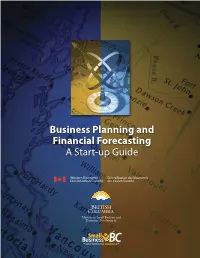 Business Planning and Financial Forecasting a Start-Up Guide