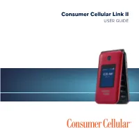 Consumer Cellular Link II USER GUIDE
