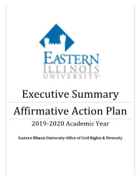 Executive Summary Affirmative Action Plan 2019-2020 Academic Year