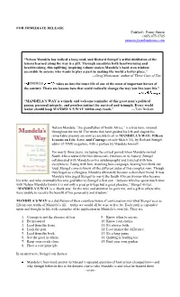 FOR IMMEDIATE RELEASE Contact: Penny Simon (865) 675-1705 Psimon@Randomhouse.Com